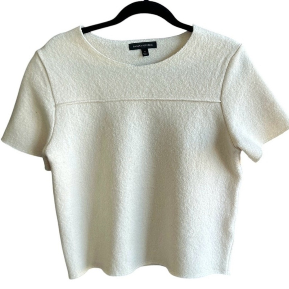 Banana Republic Classic Ivory 100% Merino Wool, Medium